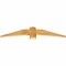 Ekena Millwork Bellingham Rough Sawn Timber Gable Bracket, Western Red Cedar, 60"W x 12"H x 2"D x 6"F, 5/12 Pitch GBW060X12X0206BEL00RWR - alternate 3